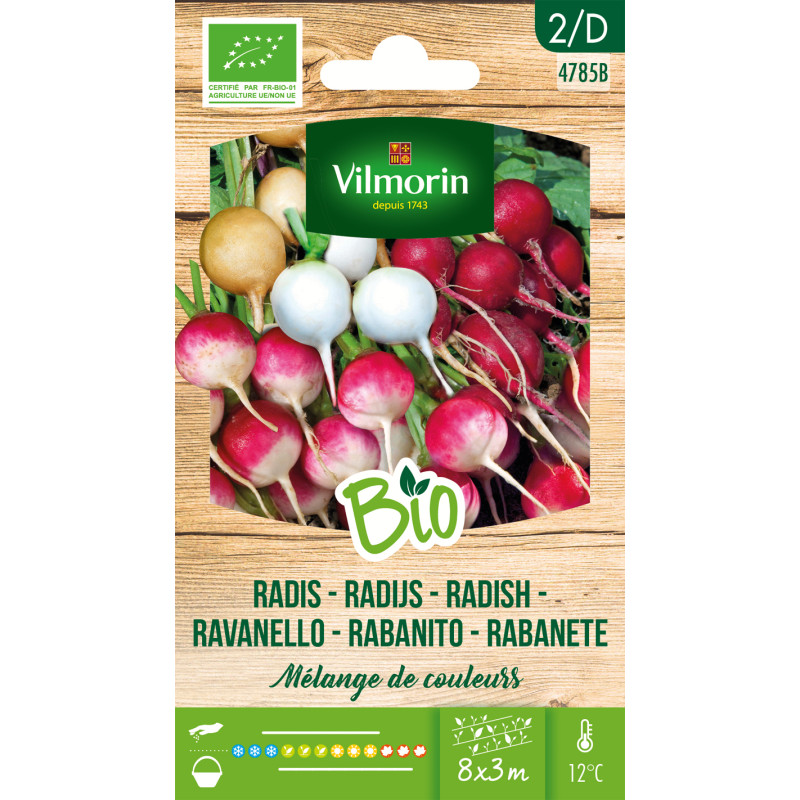 Mélange de semences de radis Bio VILMORIN
