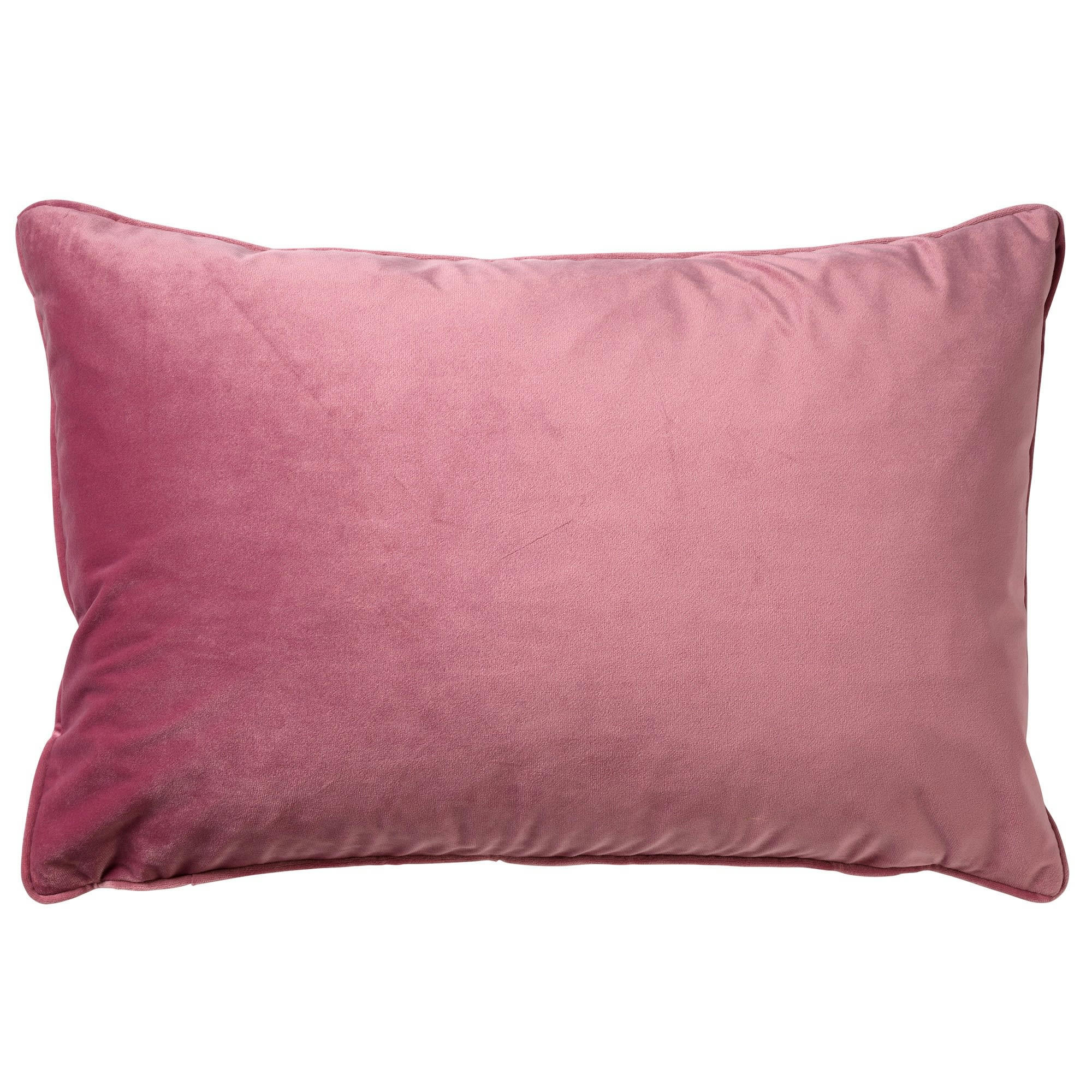 FINN - Coussin - rose en velours 40x60 cm uni
