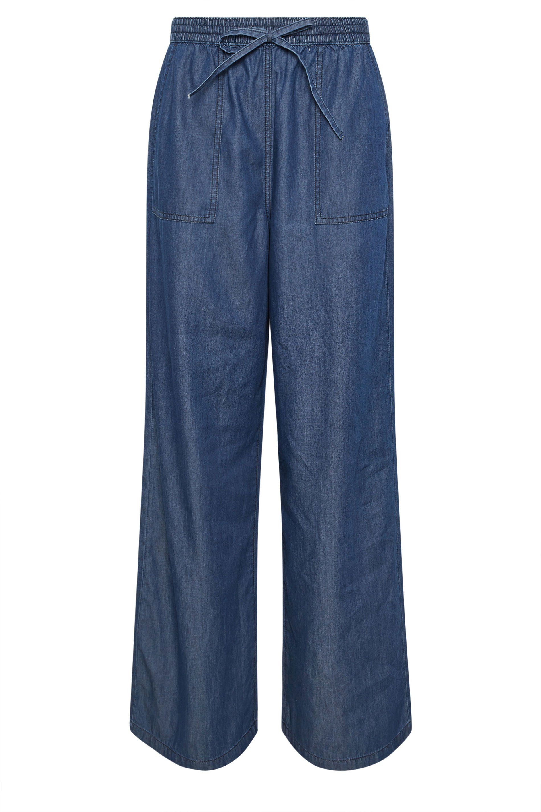 Long Tall Sally Tall Pull On Wide Leg Jeans