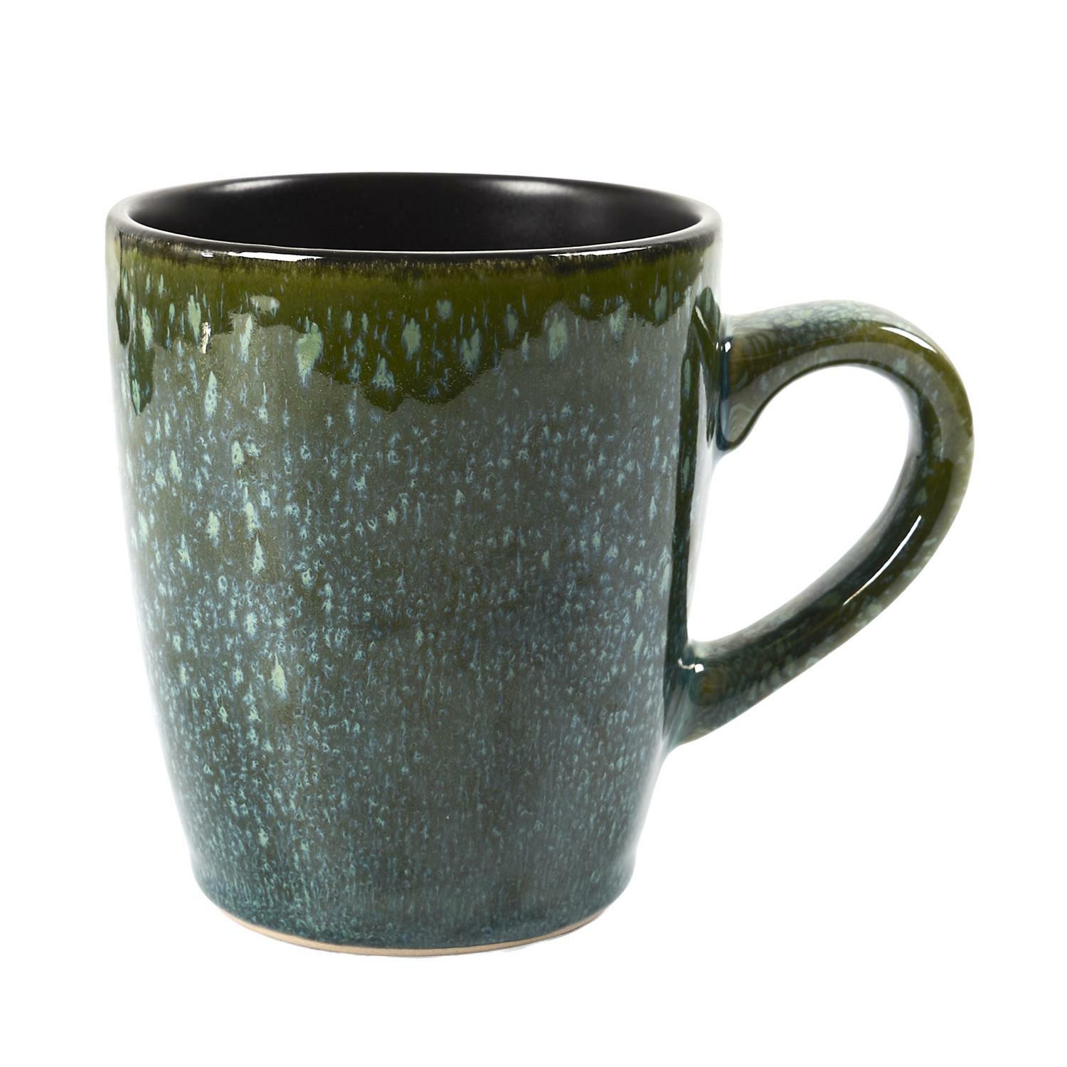 KUBEK 300 ml CERAMICZNY zielony w stylu vintage