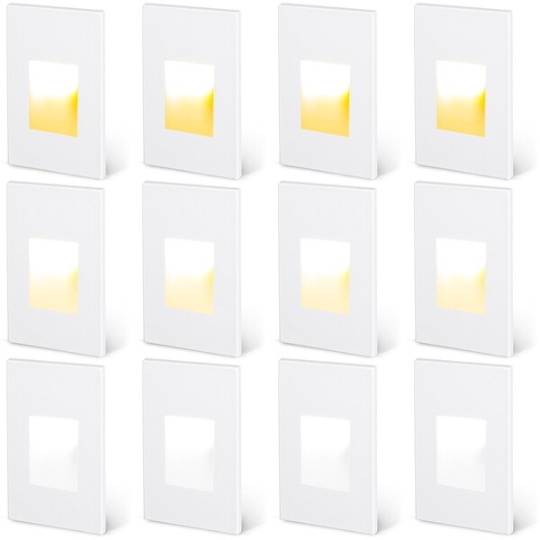 3CCT 120V LED Step Lights, Dimmable 3.5W Indoor Outdoor Stair Light
