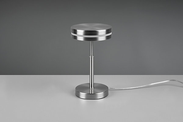 Franklin - Lampe de table LED- Coloris Nickel mat - Hauteur 250 mm - Largeur 140 mm