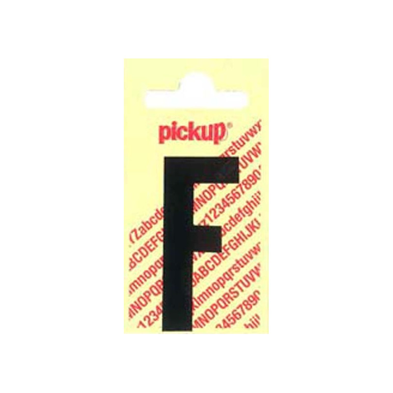 Lettre F adhésive noire 9 x 7 cm