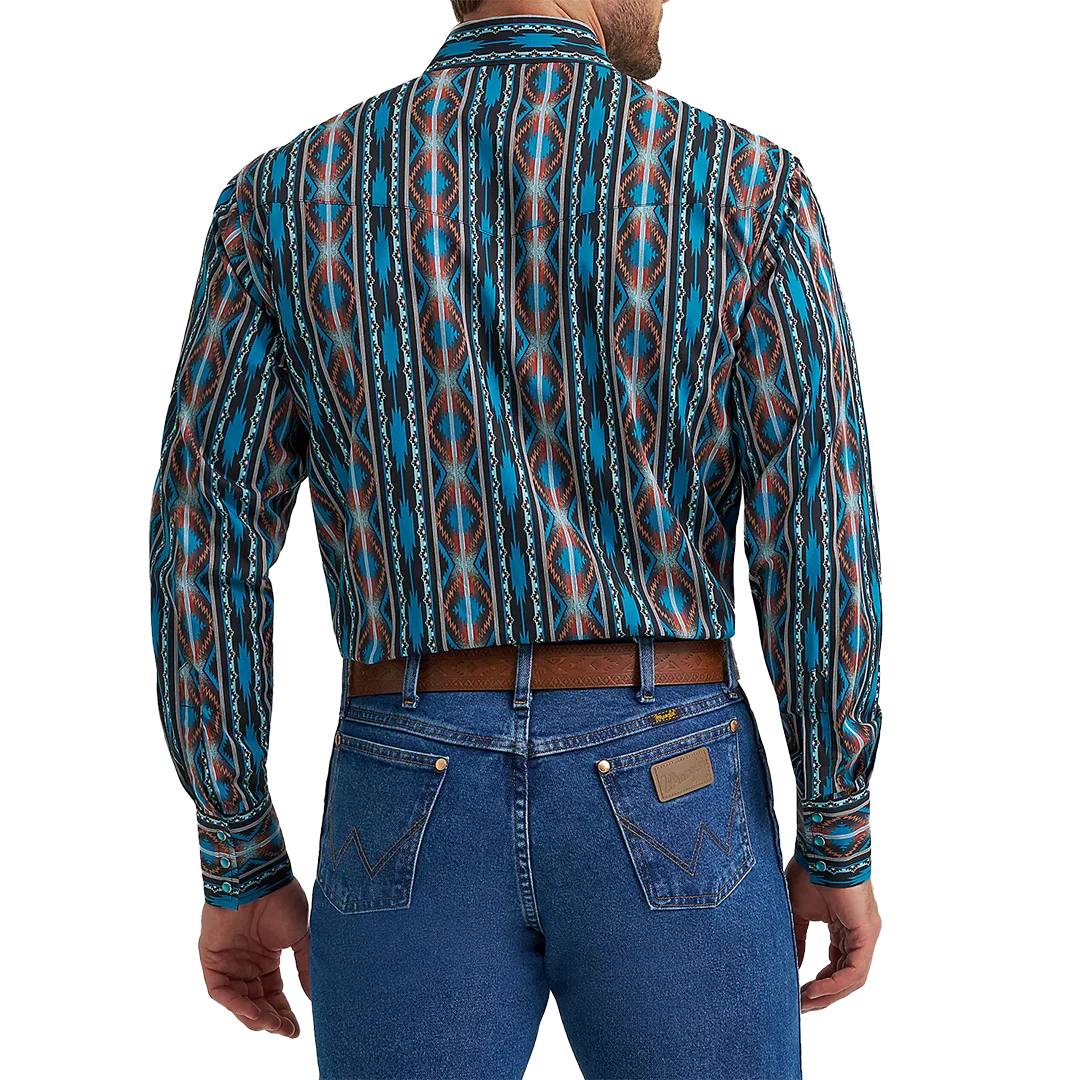 Мужская рубашка Wrangler Checotah с длинными рукавами и кнопками