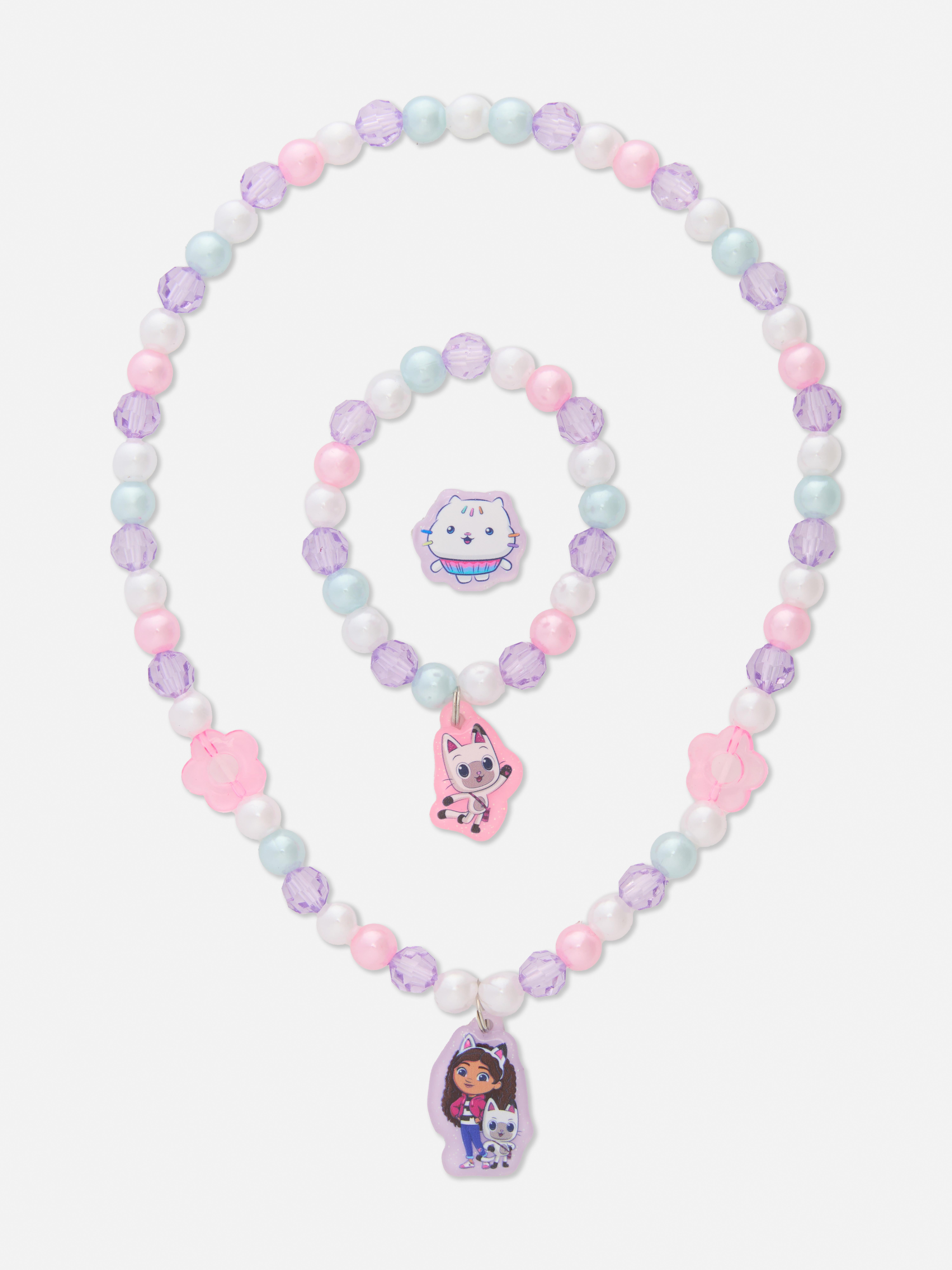 3-Piece Gabby’s Dollhouse Beaded Jewellery Set