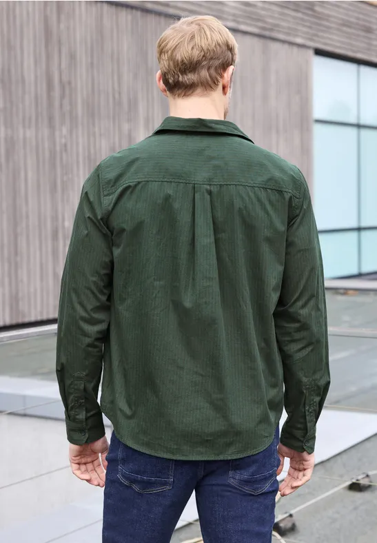 Popeline Herringbone Hemd