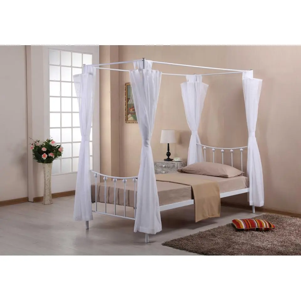 Hemelbed Amore metaal 90x200 - wit