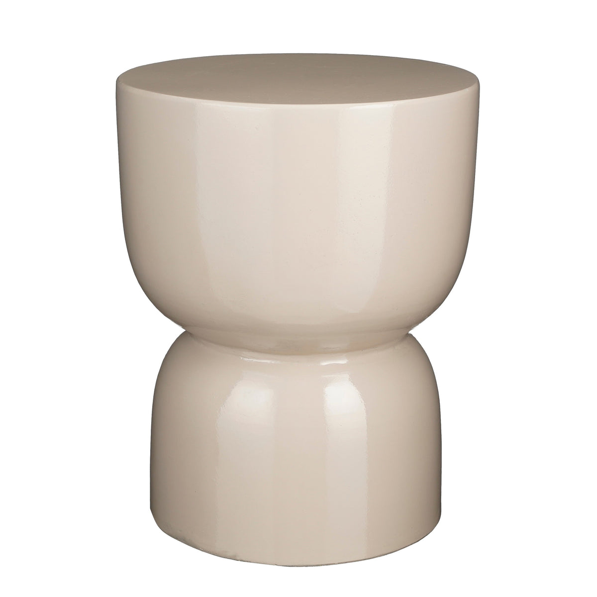 Mica Decorations Stage Bijzettafel - H45 x Ø35 cm - Cement - Beige