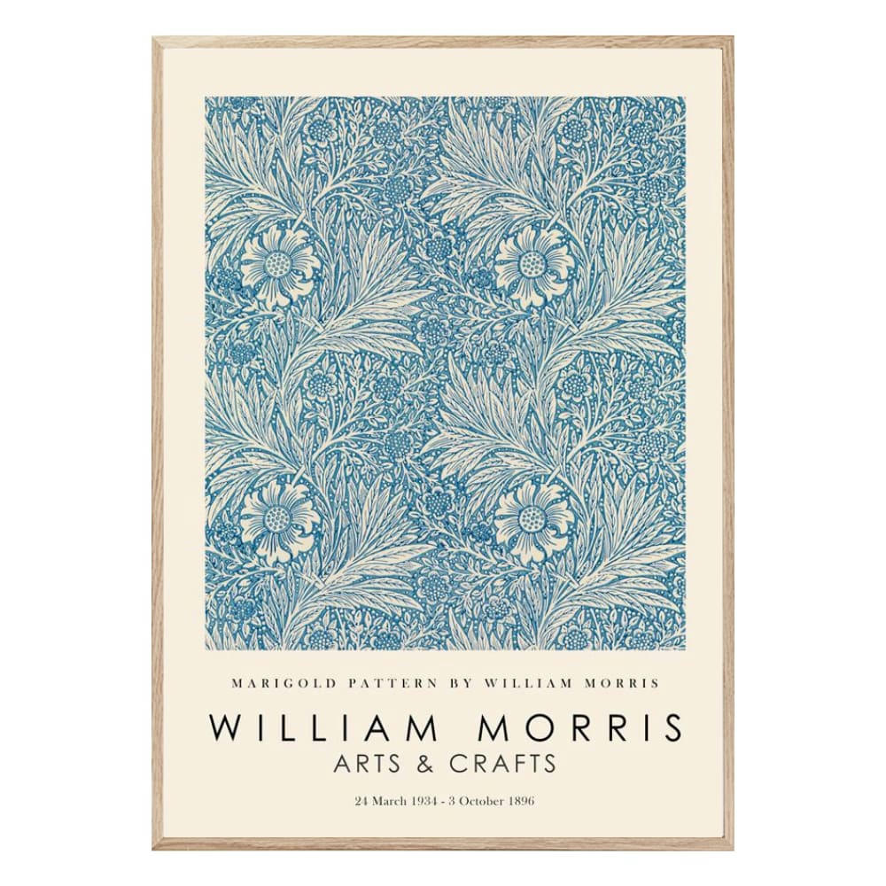 ARTESTA - Affiche décorative avec cadre coloré chêne 30 x 40 cm motif marigold