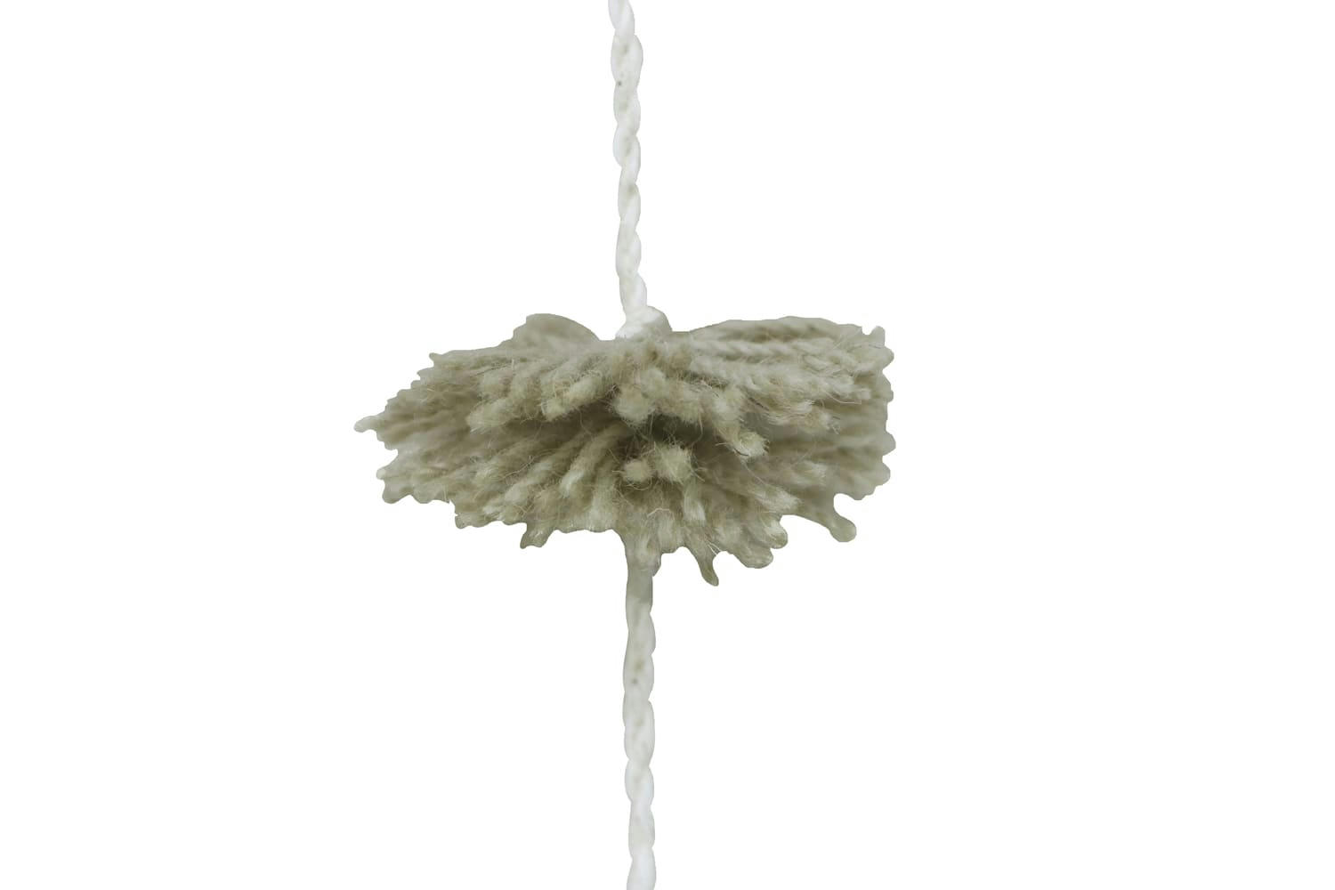 PINK NOSE SHEEP - Pendentif mouton en laine blanche 40 x 60