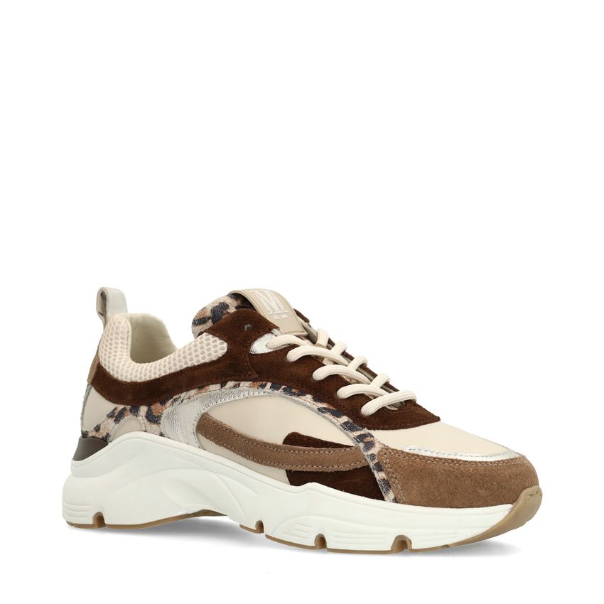 Manfield Beige suède sneakers