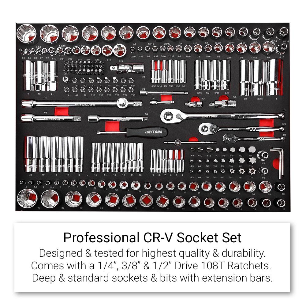 Daytona 655 Piece  Mechanical Tool Set with 43