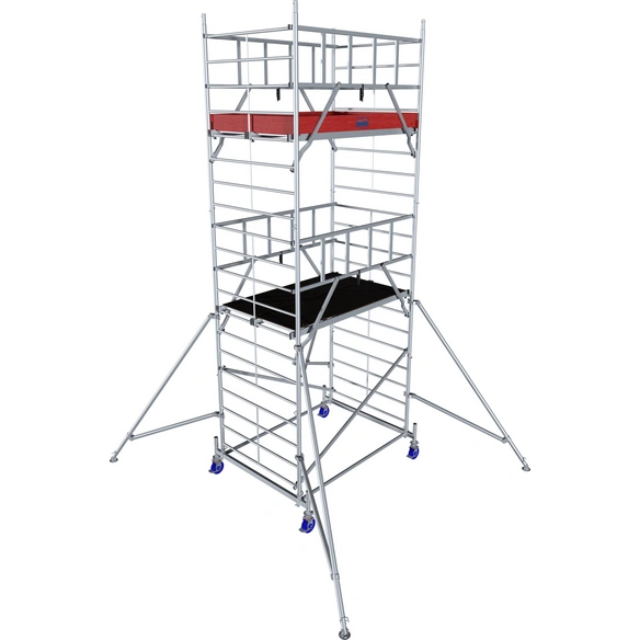 Fahrgerüst »ProTec«, Arbeitshöhe: 6,30 m, max. 200 kg/m², Aluminium