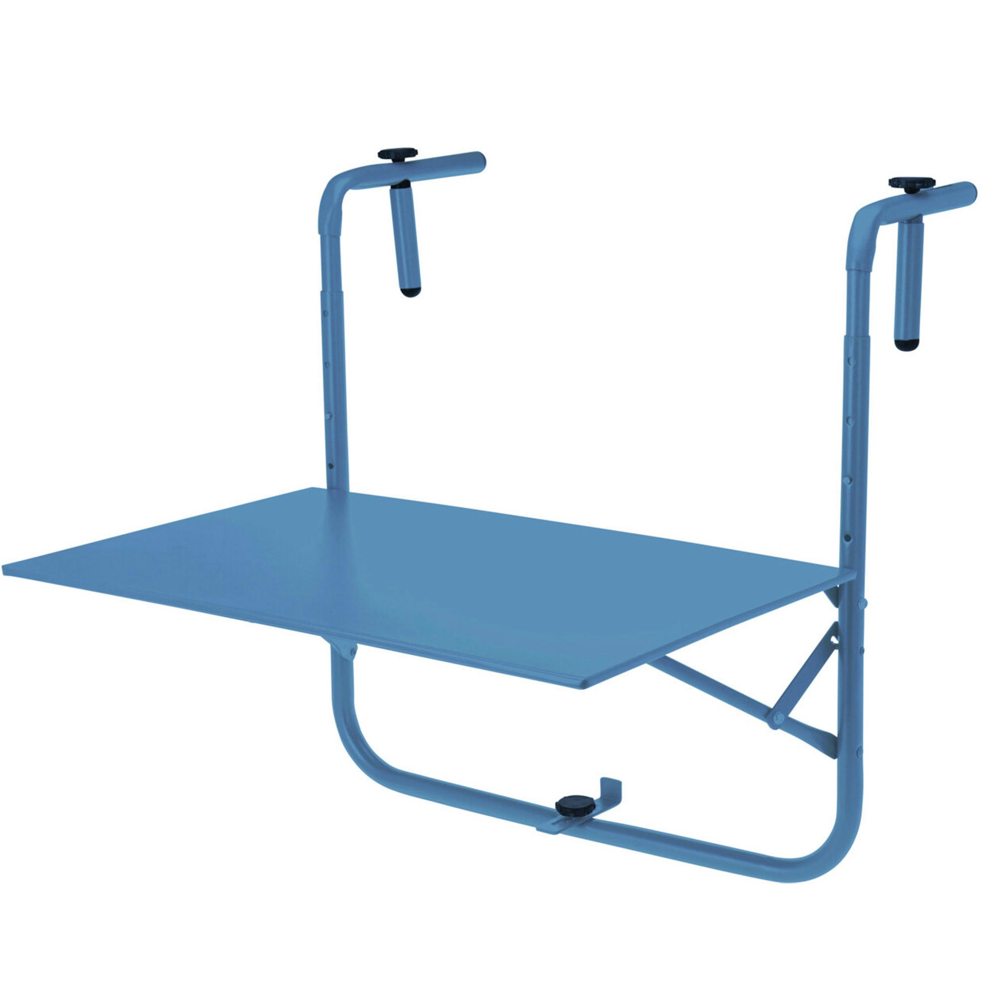 - Table de balcon en métal bleu 63x43cm