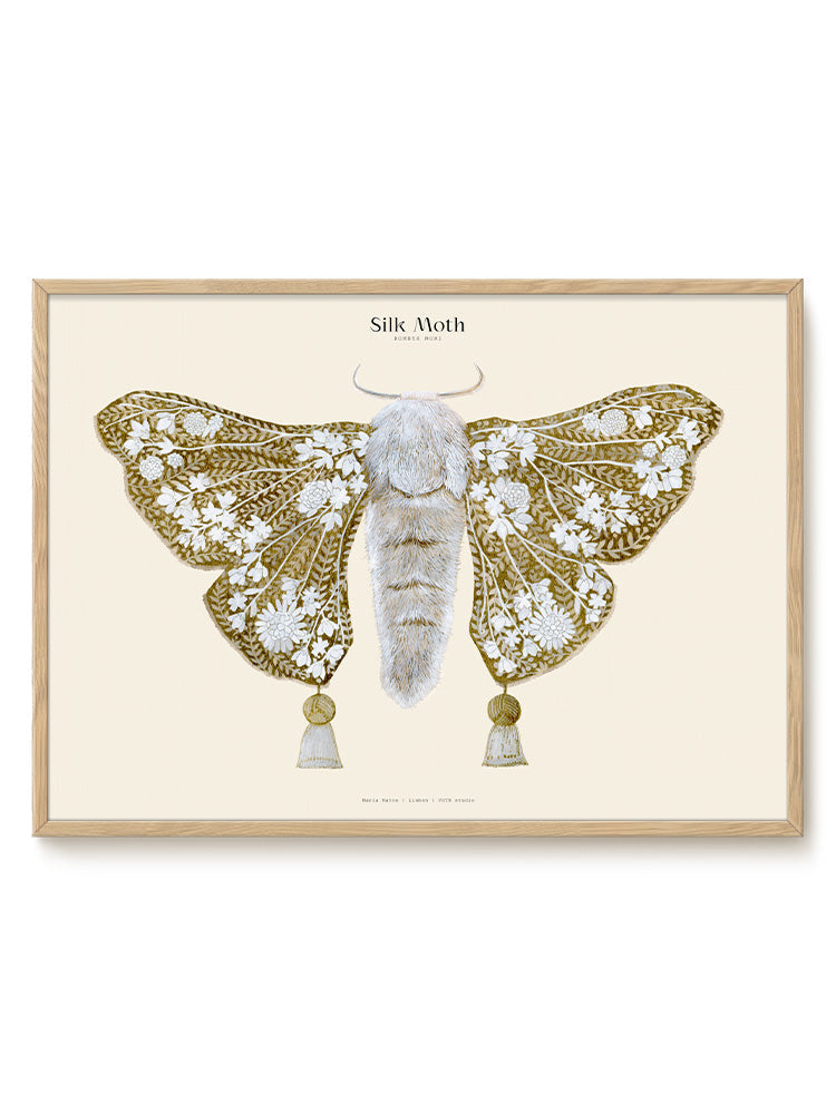 Matos - W. Morris inspired - Silk Moths No.10 - PSTR studio Kunst Poster
