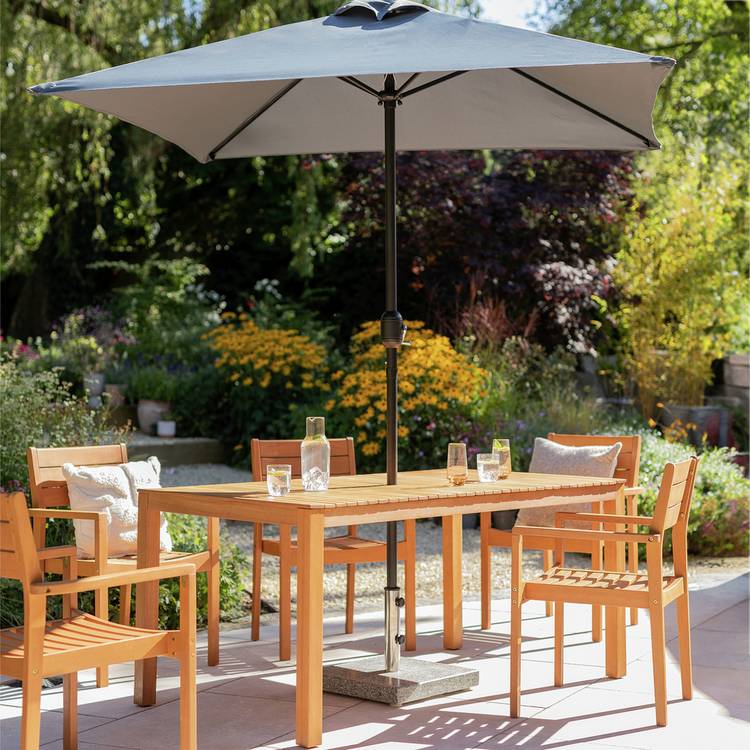 Habitat 2mSquare Garden Parasol - Grey