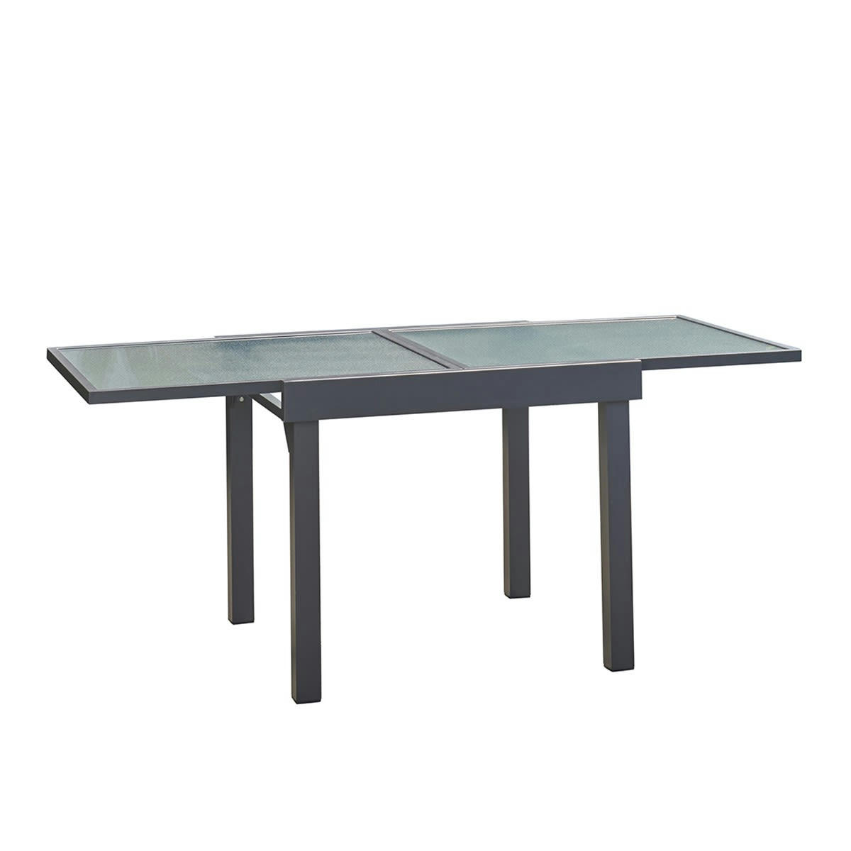 MODULO - Table de jardin en aluminium extensible gris 4/8 pers.