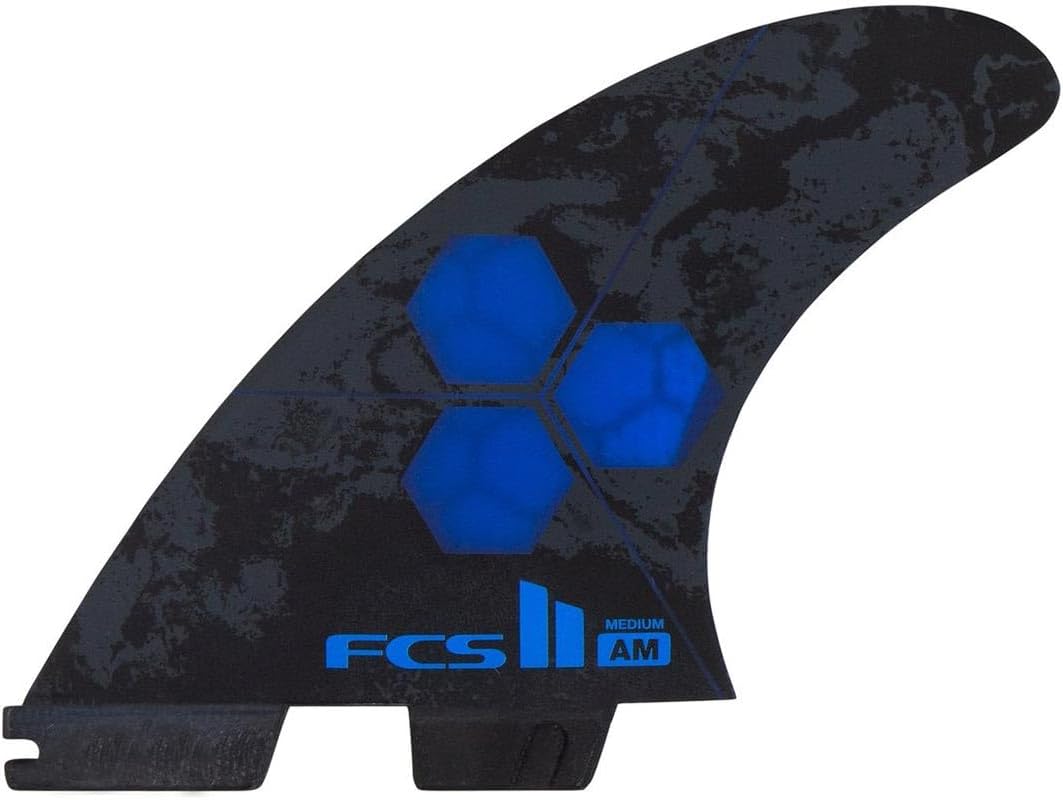 FCS II Al Merrick Thruster Surfboard Fin Set – PC Construction for Speed, Drive & Power, Ideal for Steep Hollow Waves