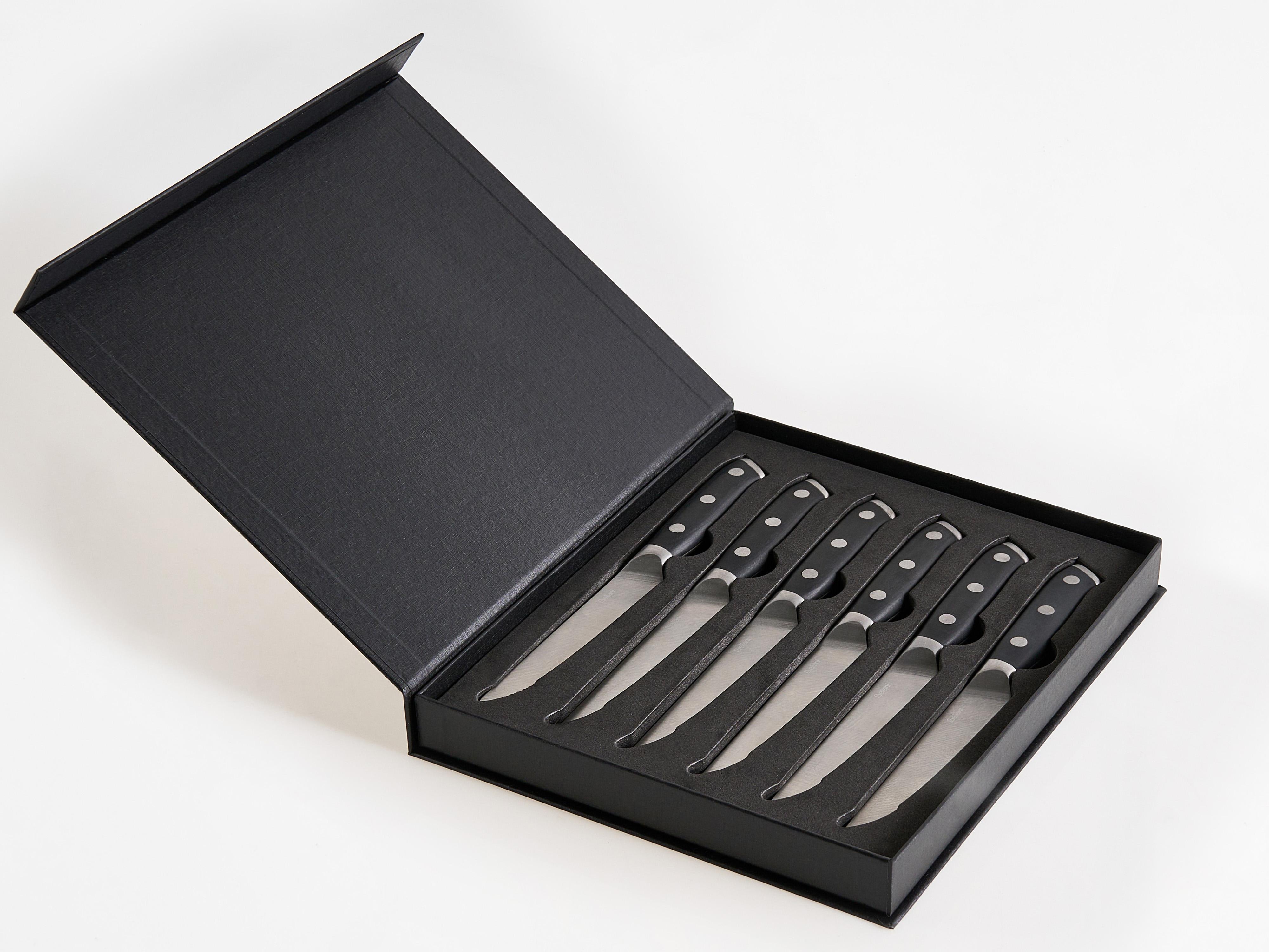 Set of 6 Steak Knives TOYAMA Black