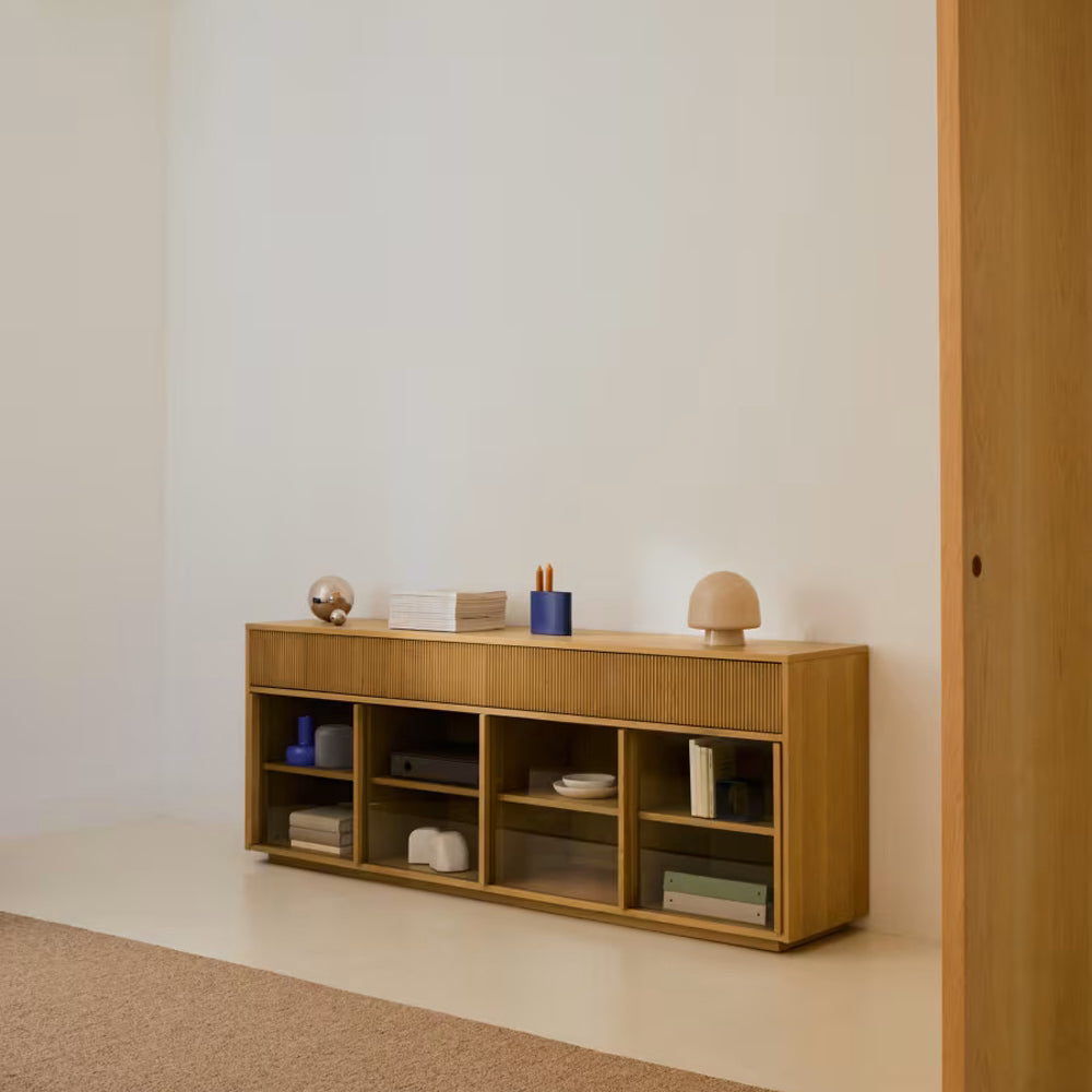 Kave Home Helvine Dressoir H 80 cm - Eiken