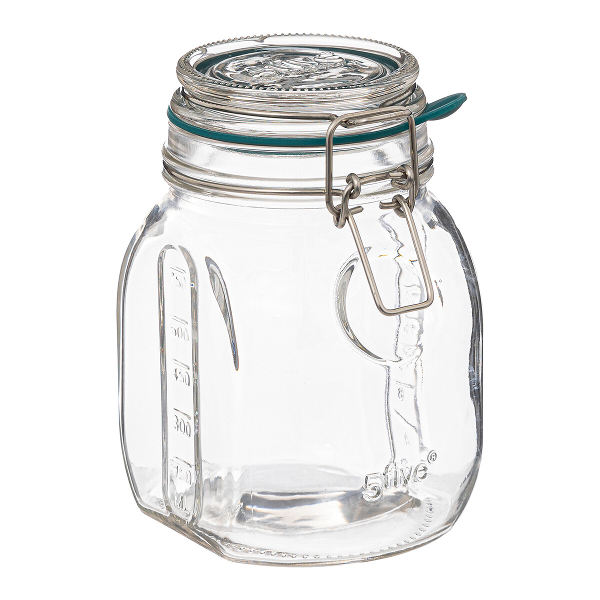 Frasco de vidro com tampa hermética 750ml