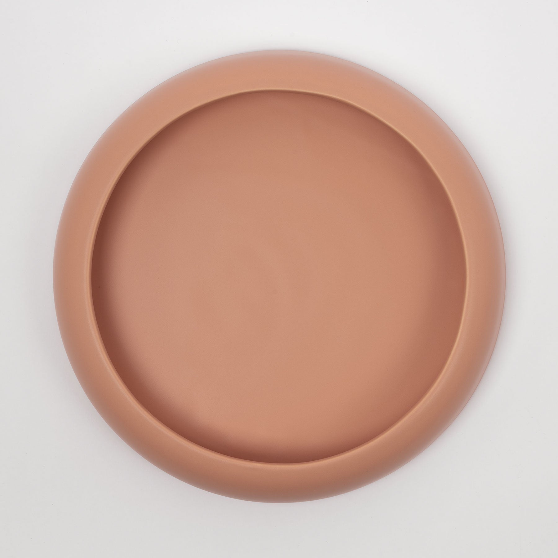 Large Pink Nude Low-Profile Centerpiece Bowl