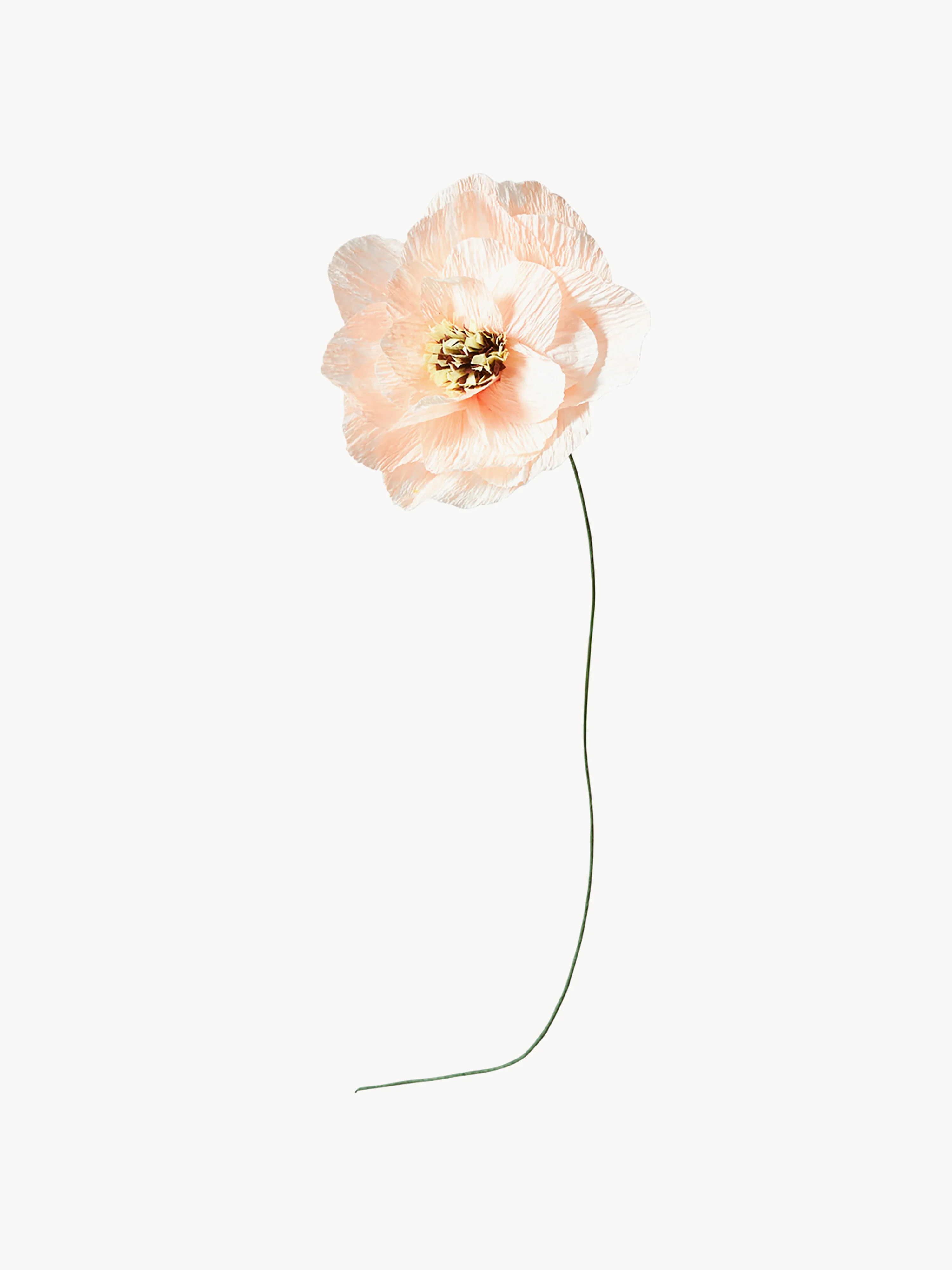 Handgefertigte Kunstblume Mohn