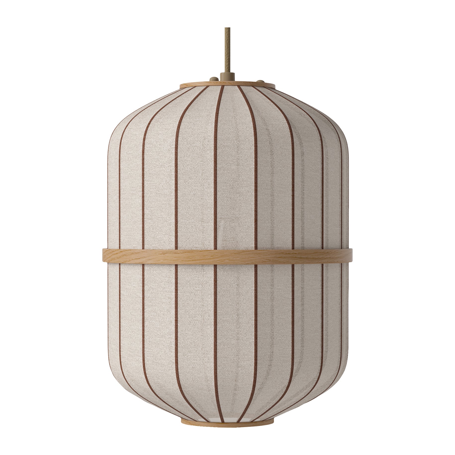 Bolia Lucén Hanglamp Ø 28 cm - Cilinder - Geolied Hout