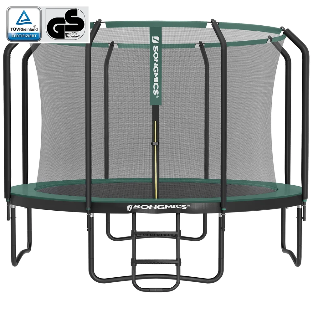 Trampoline de jardin avec filet de sécurité