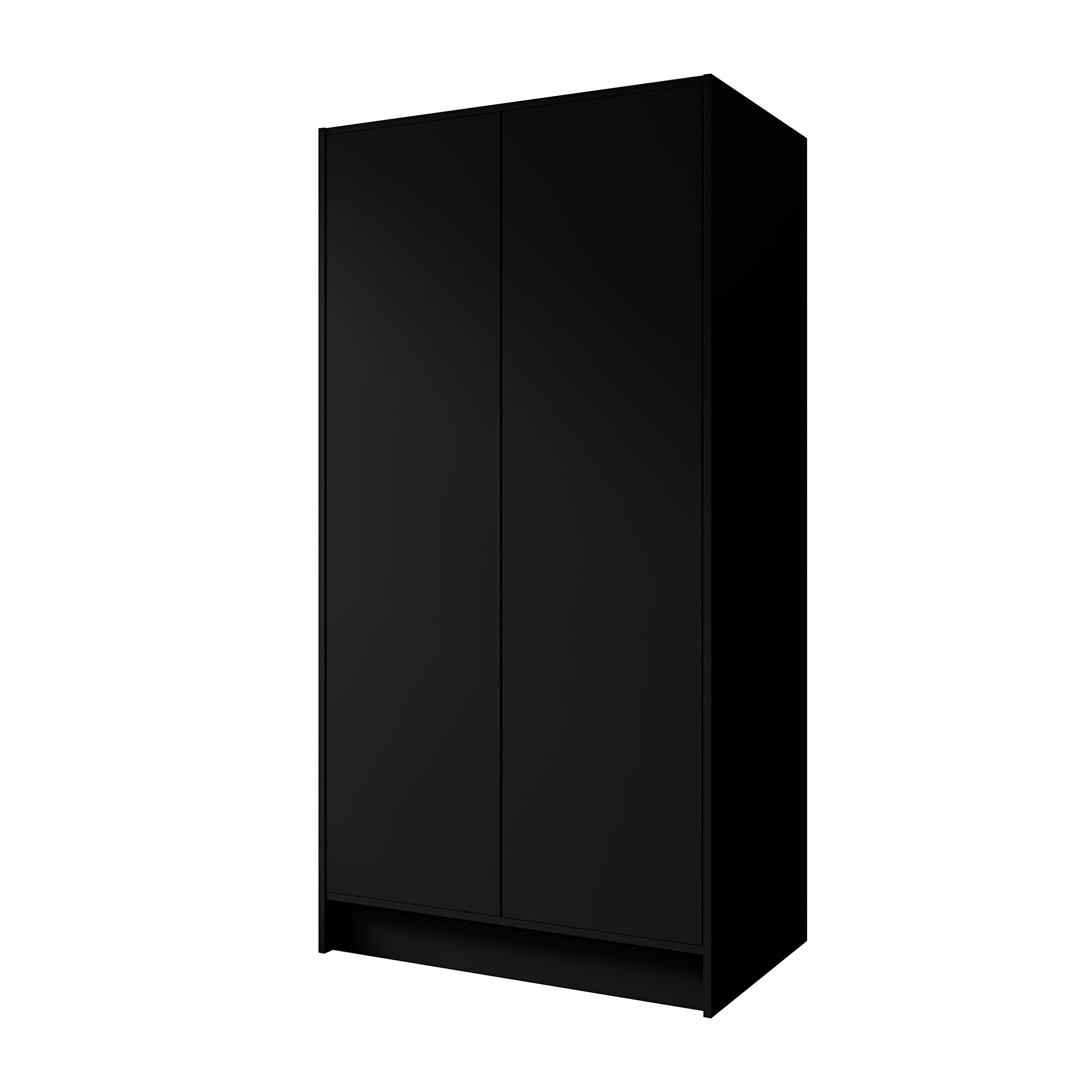Szafa GAVA 100 cm Czarna - 2 drzwi TIP-ON Bez Uchwytów
