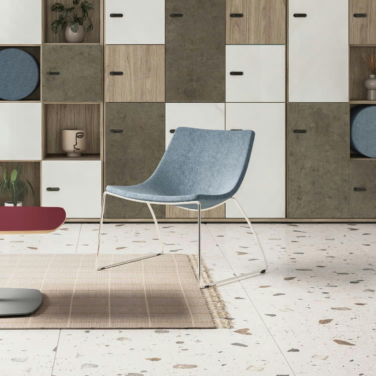 VITA - Fauteuil professionnel confortable bleu