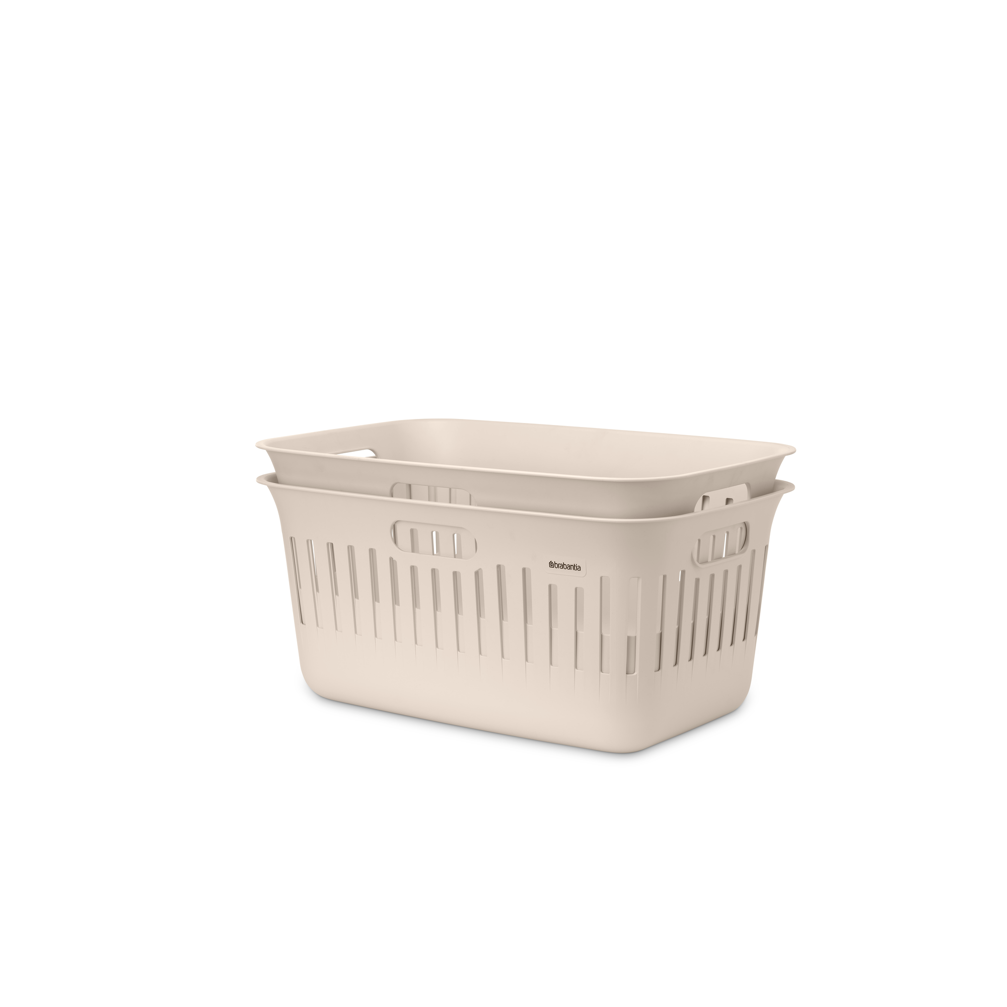 Brabantia Collect-It Wasmand 40 liter, set van 2 - Soft Beige