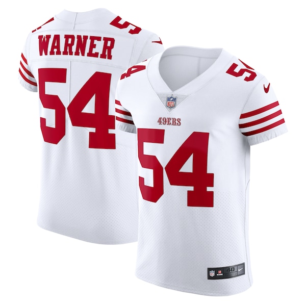 Fred Warner San Francisco 49ers Nike Vapor Elite Jersey - White/Scarlet