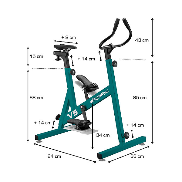 Aquaness - Aquabike V5 - Vélo de piscine
