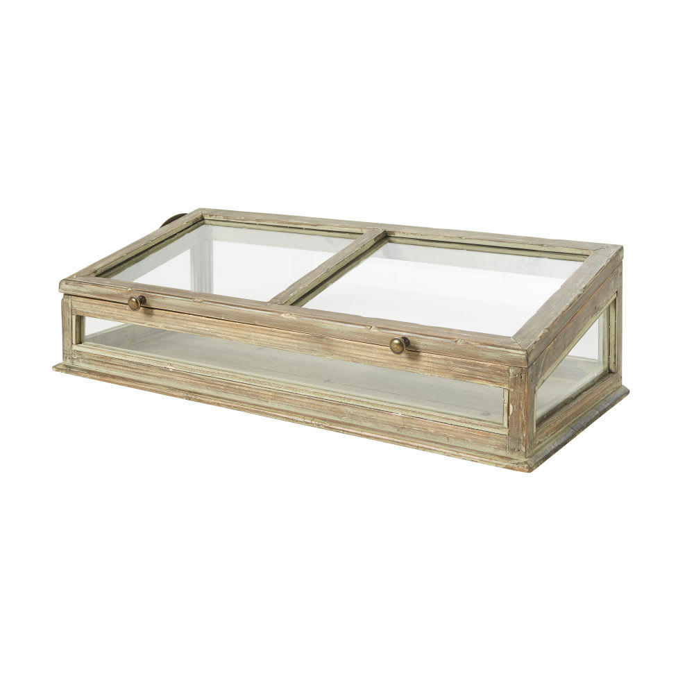 ISABELLA - Vitrine en sapin et verre