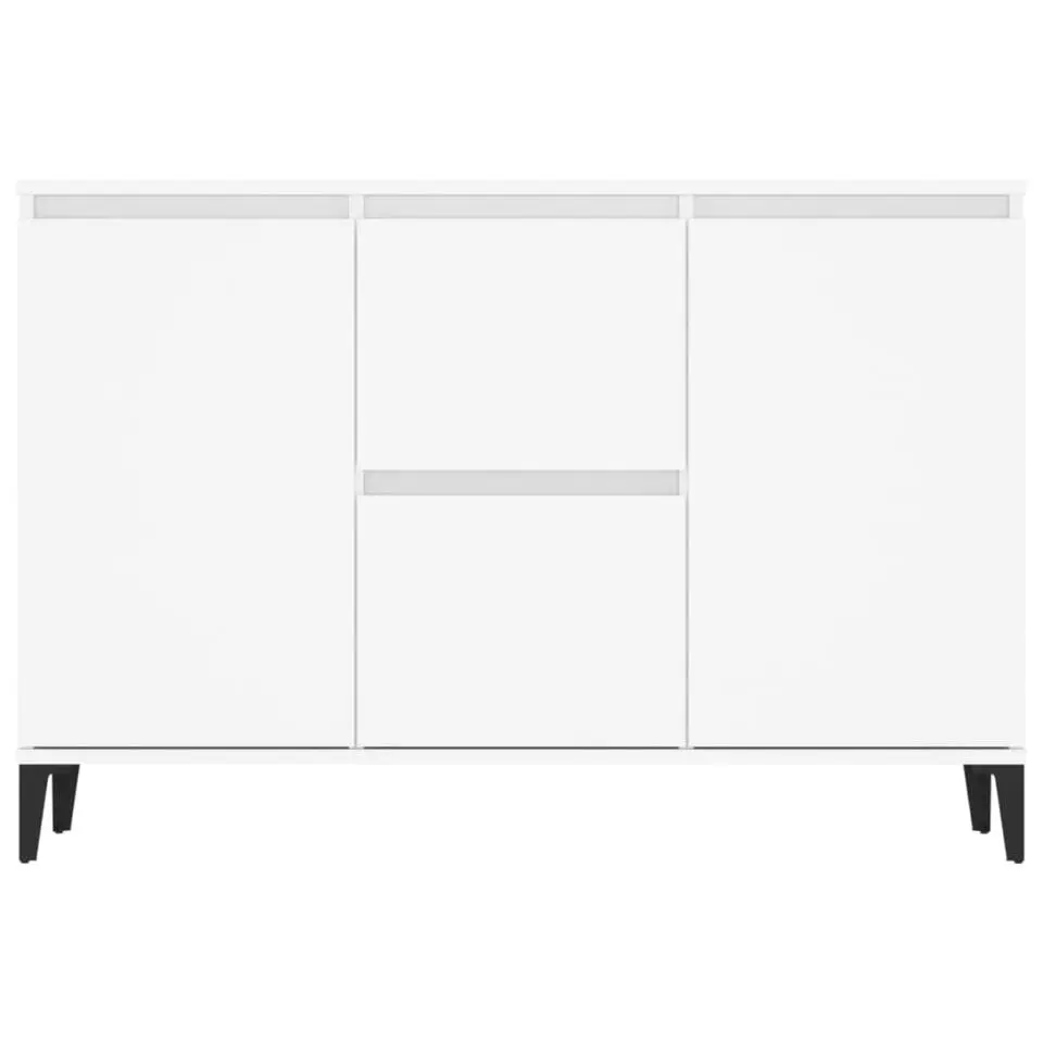 vidaXL - Dressoir - Wit - Bewerkt hout - 102x35x70 cm