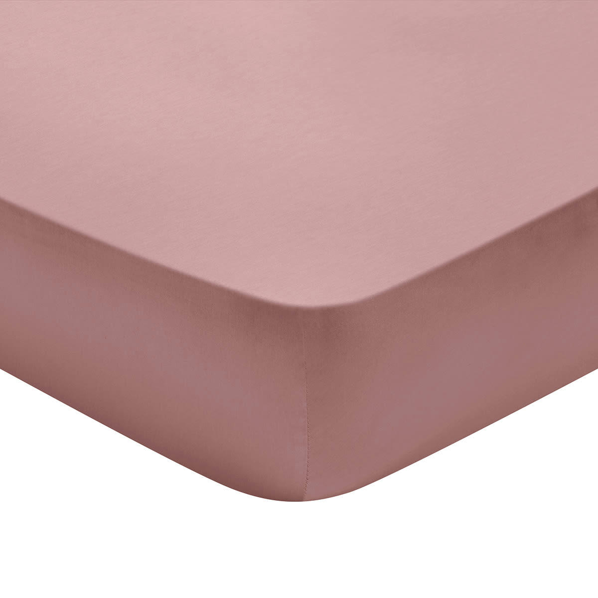 PARTITION - Drap housse   Satin de coton Coloris Rose 90x190 cm - DODO