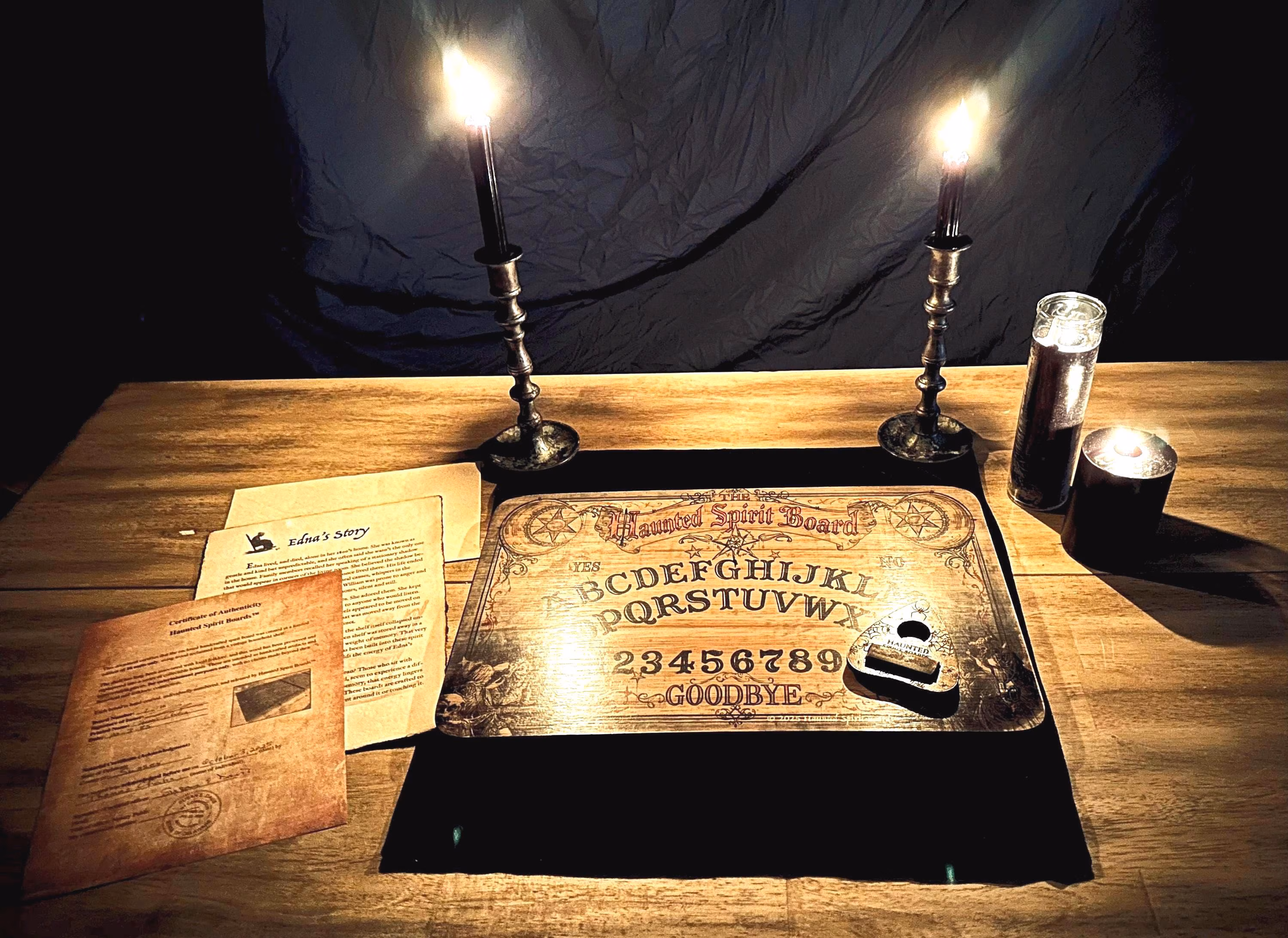 Haunted Spirit Board • Reclaimed 1700’s Wood Ouija Artifact (Certificate of Authenticity)