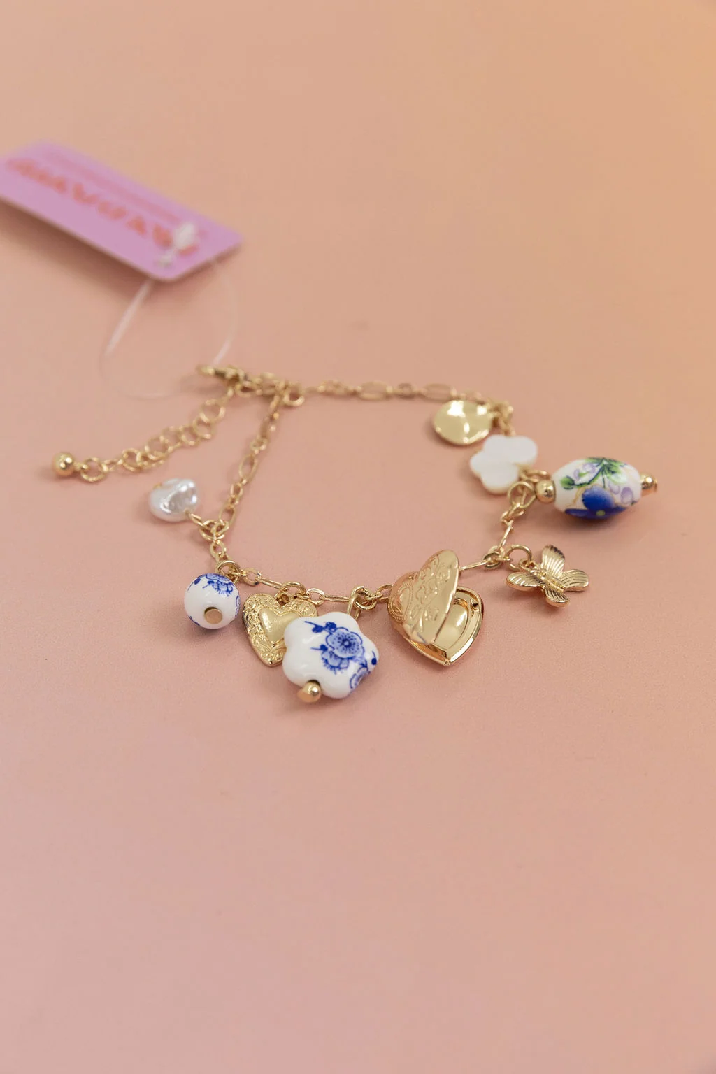 Multi Charm Locket Bracelet