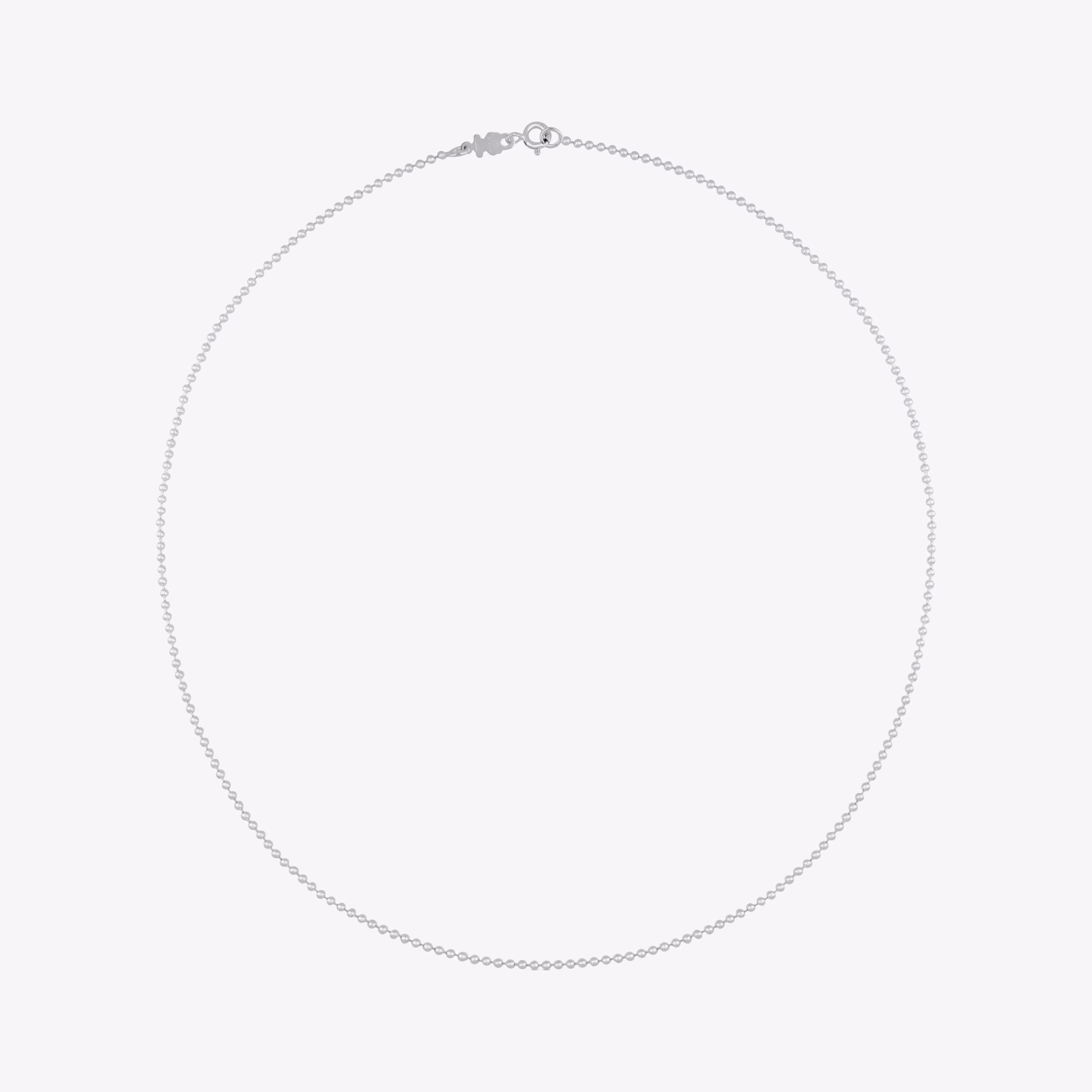 Gargantilla de plata con bolas, 50 cm Chain