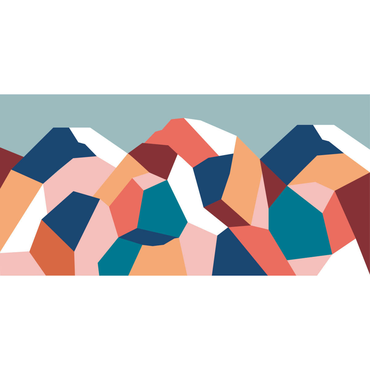 - Papier peint panoramique glacier blanc 150 x 250 cm