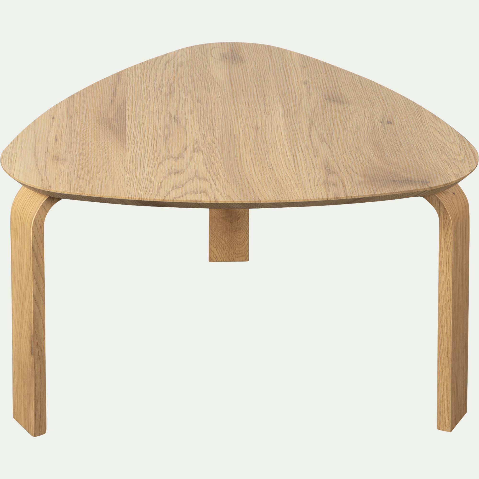 CHARLIZE - Set de 2 tables basses gigognes en bois - bois clair