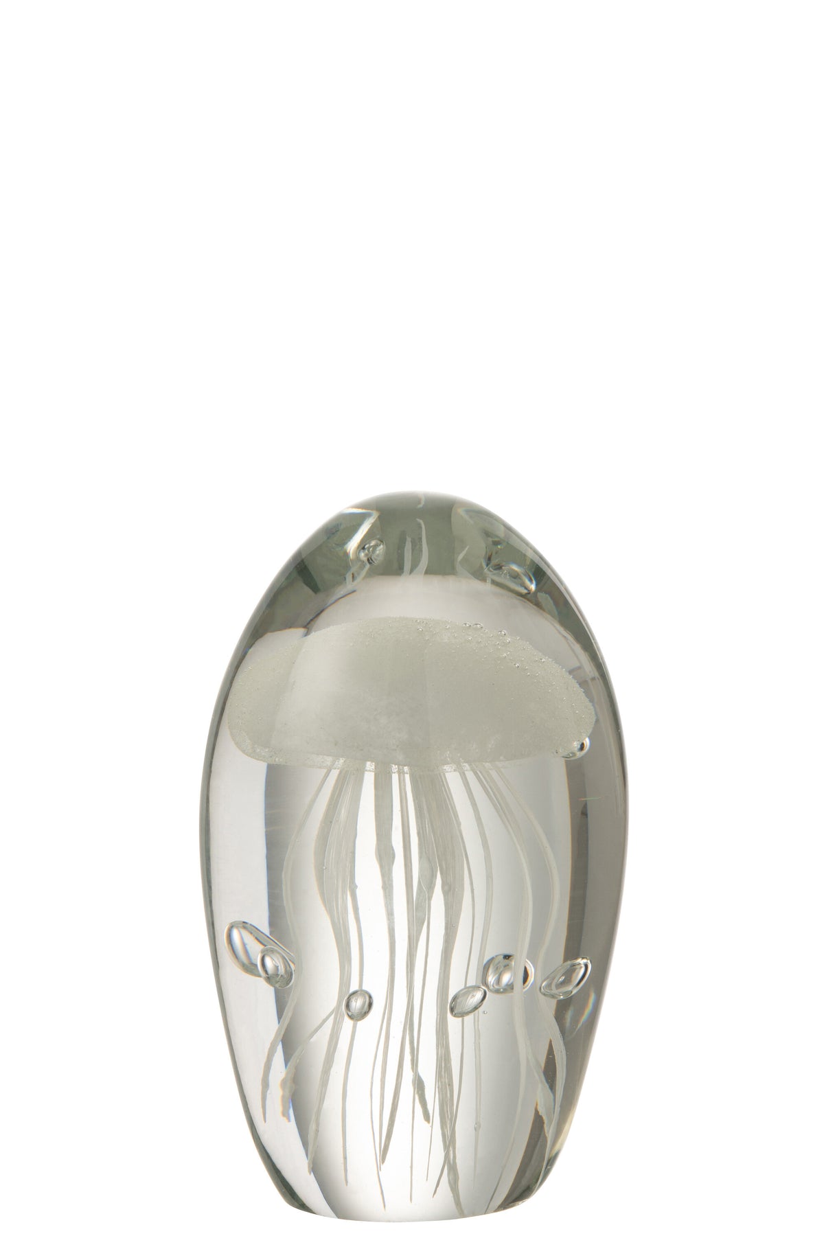 J-Line prese-papier Kwal - glas - wit - small