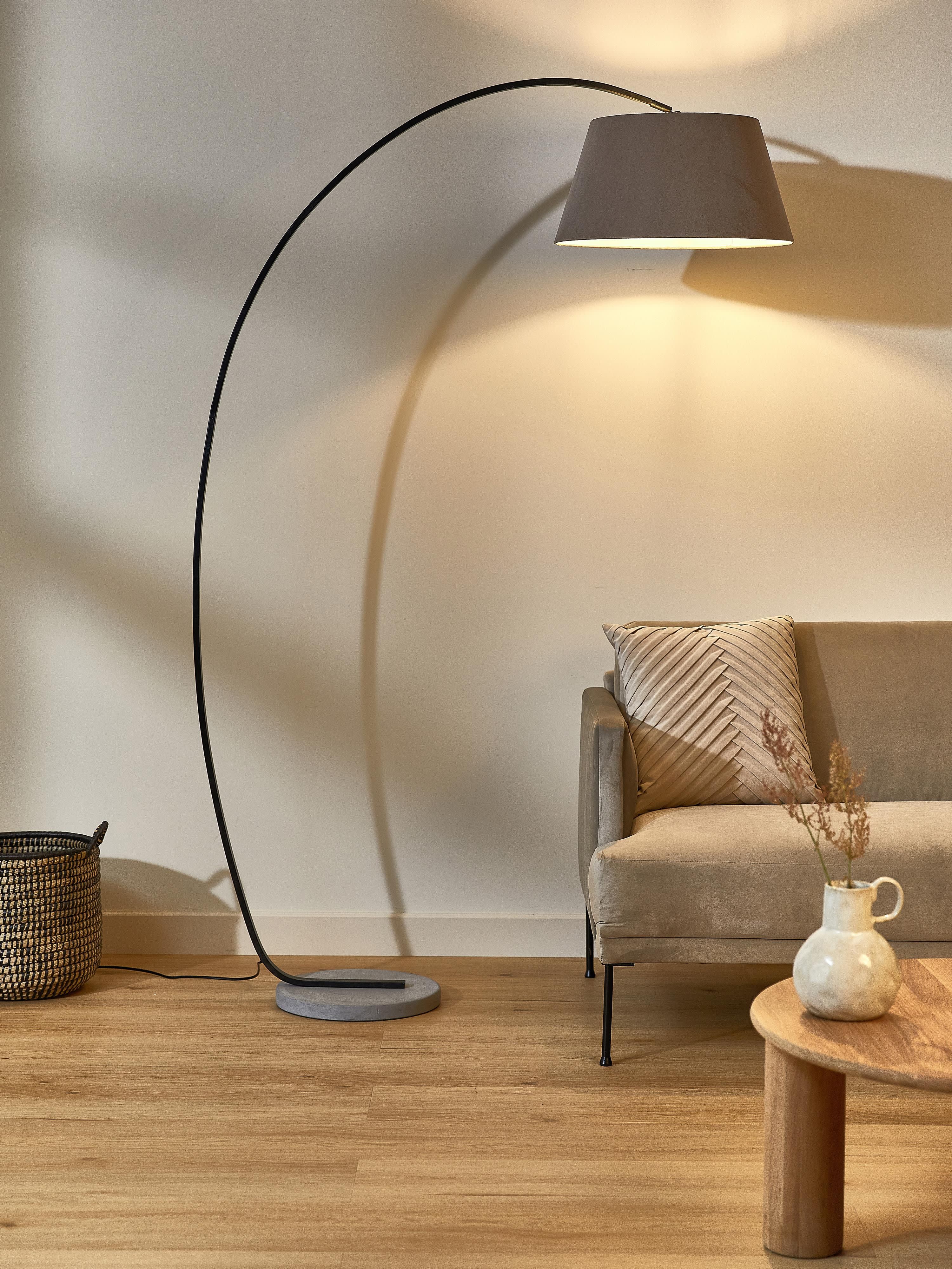 Große Bogenlampe Brok mit Antik-Finish