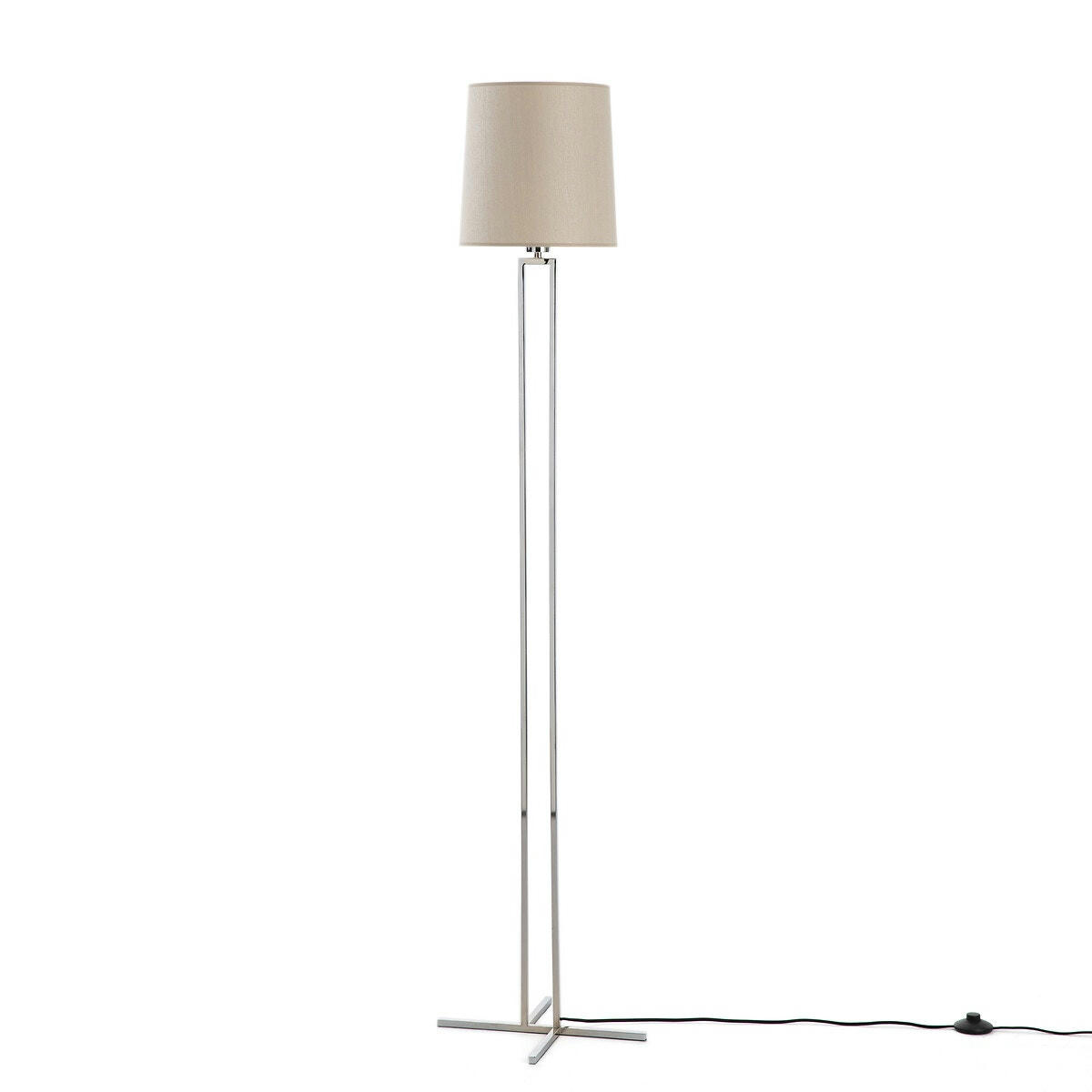 Pied de lampadaire métal chrome, Hamdi