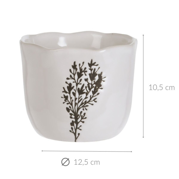 Ceramiczna osłonka na doniczkę, Ø 12,5 cm
