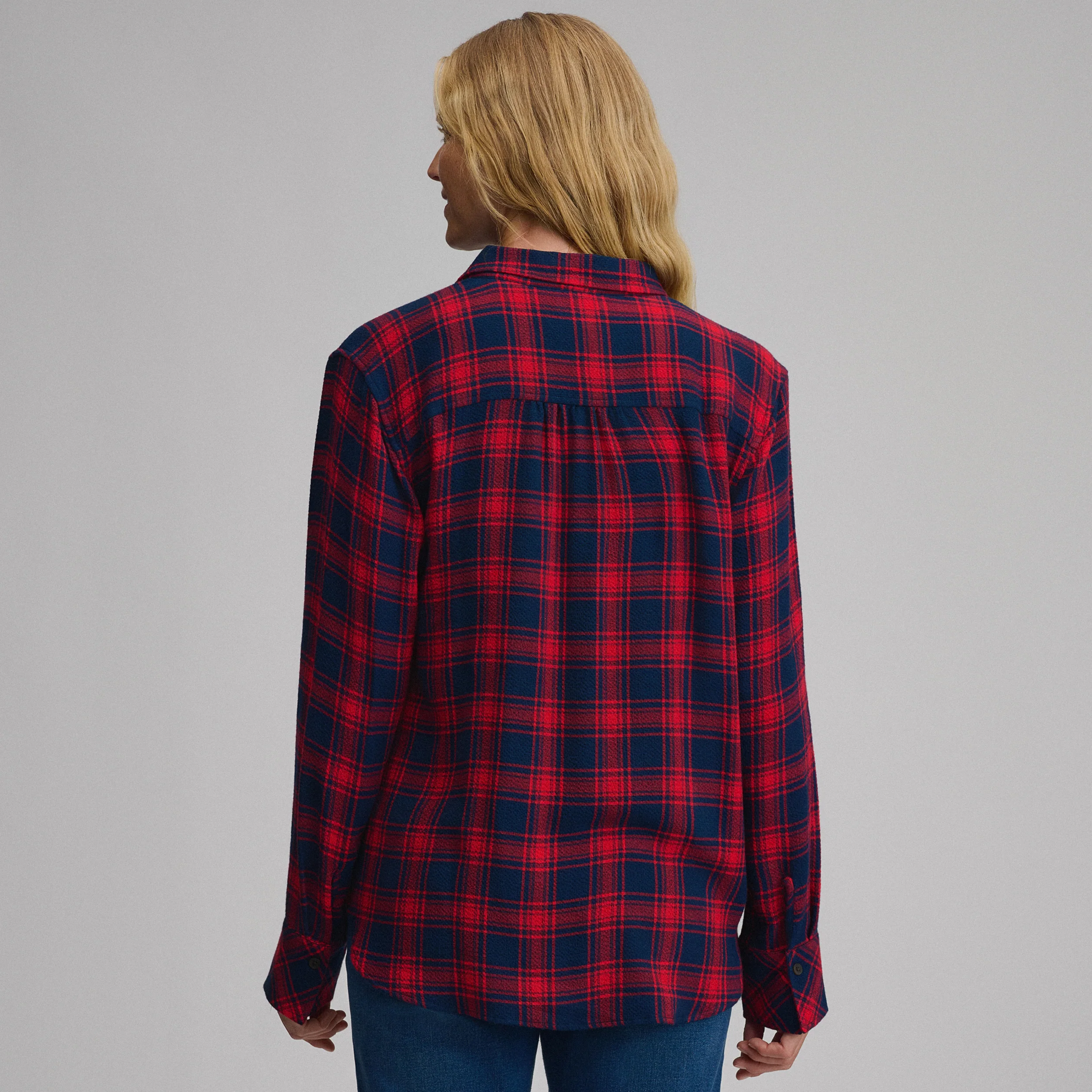 Women's Long-Sleeve Softened Button-Down Shirt