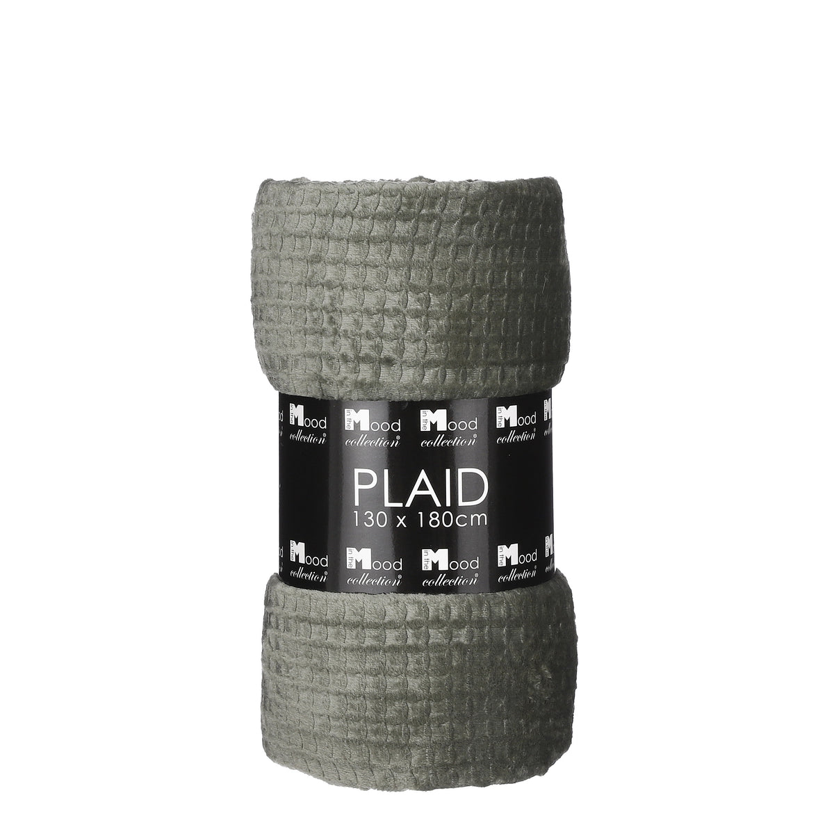In The Mood Collection Joanne Fleece Plaid - L180 x B130 cm - Polyester - Donkergroen