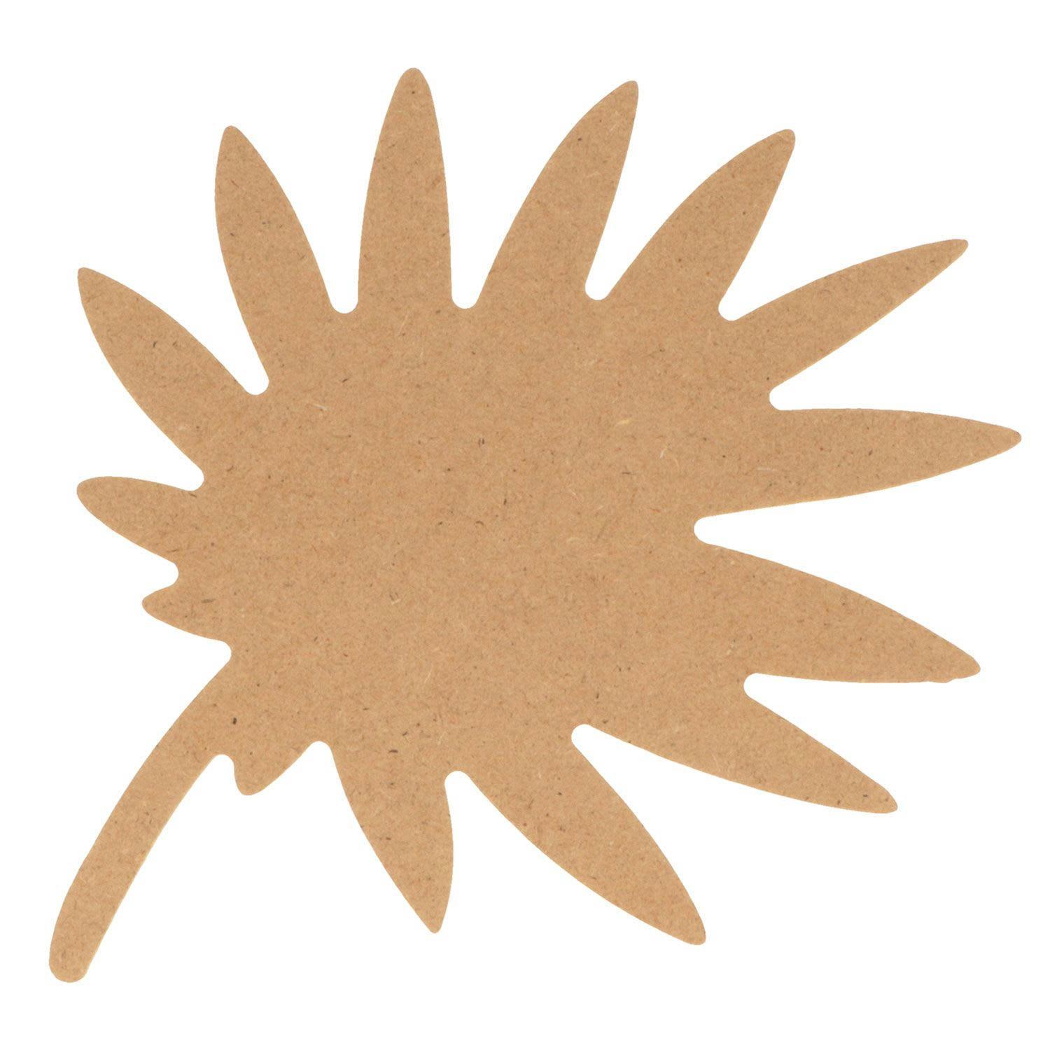 - Feuille de palme en bois MDF 25 cm