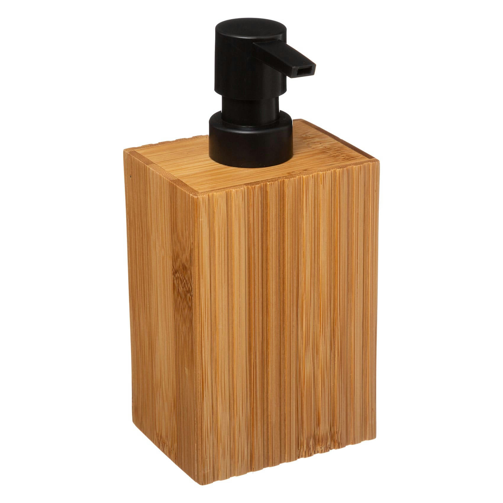 - Distributeur de savon bambou - 8.6x6.5x17.5cm